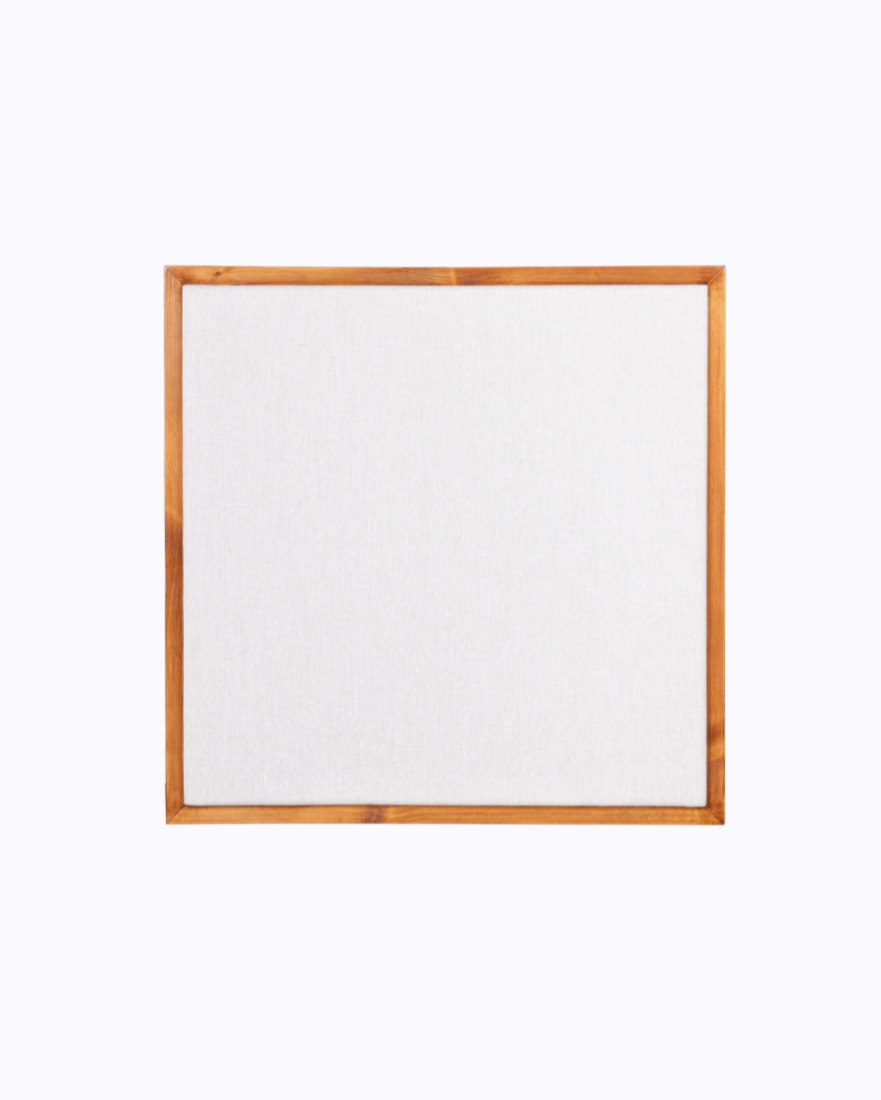 White acoustic panel with wooden frame on a white background | Room Control Authority