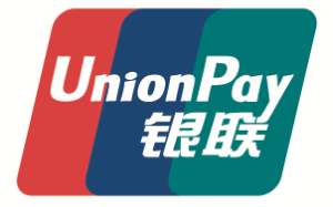 UnionPay logo with red, blue, and green colors | Room Control Authority